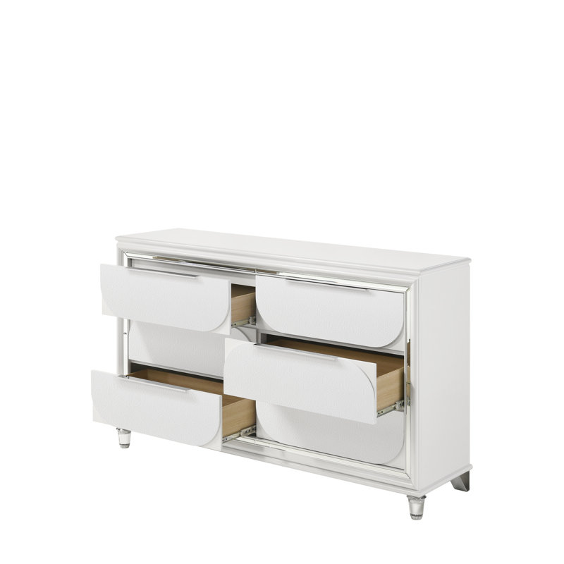 Commode Tarian, finition blanc perle