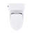TOTO Redington One-Piece Elongated 1.28 GPF WASHLET+ and Auto Flush Ready Universal Height Toilet with CEFIONTECT and SS234 SoftClose Seat, Cotton White - MS672234CEFG#01