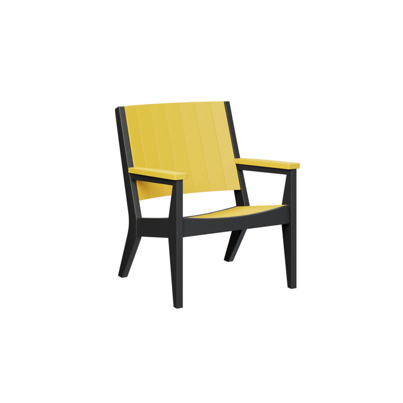 Fauteuil de conversation berlinois Berlin, Jaune / Noir