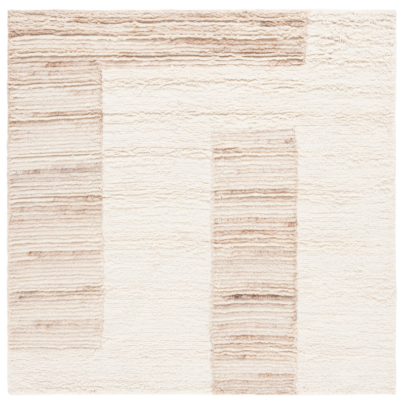 Wool Area Rug, Square 6'