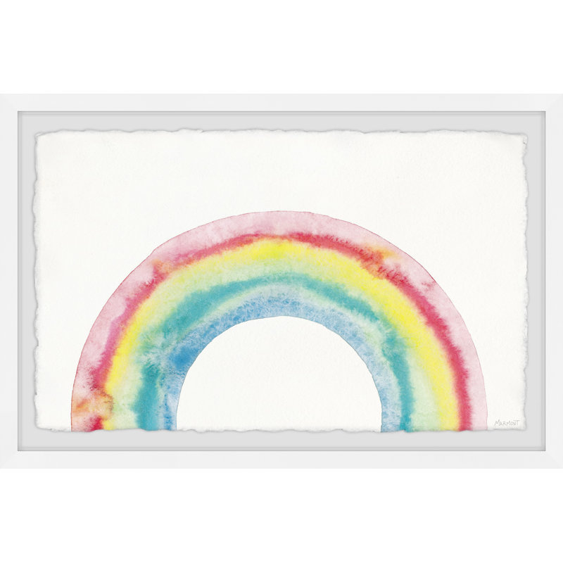 Impression encadrée arc-en-ciel, H 8 po x l 12 po x P 1,5 po
