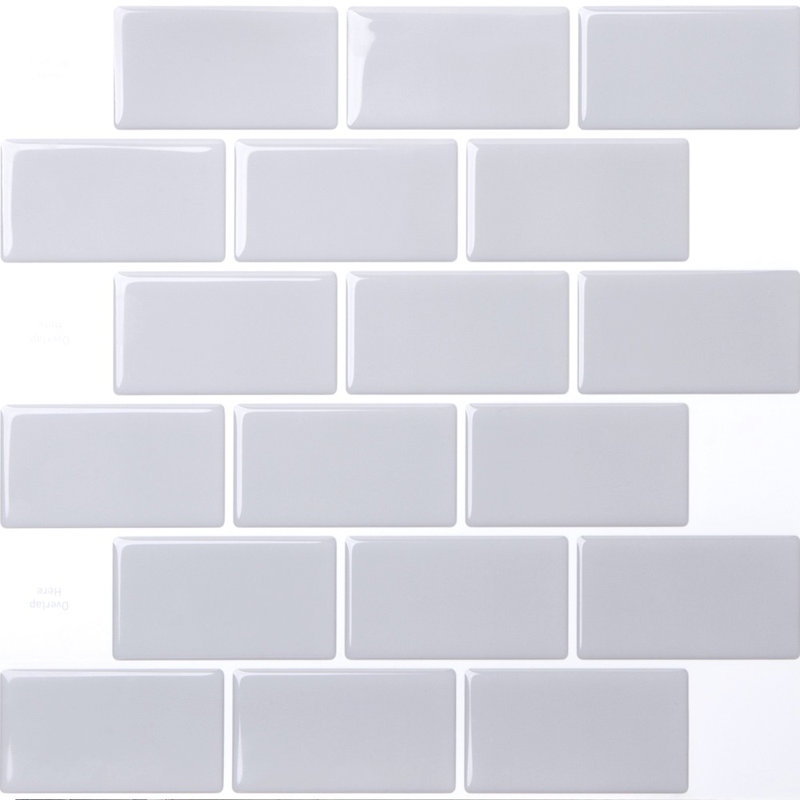 12" x 12" PVC Peel & Stick Subway Tile