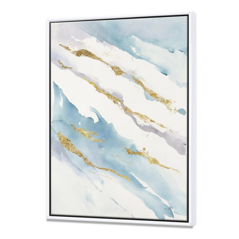 « abstract dérivation v2 »-impression sur toile, H 46 po x l 36 po x P 1,5 po, Cadre blanc