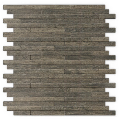 Linear 11.97'' W x 12.09'' L Metal Peel and Stick Mosaic Tile