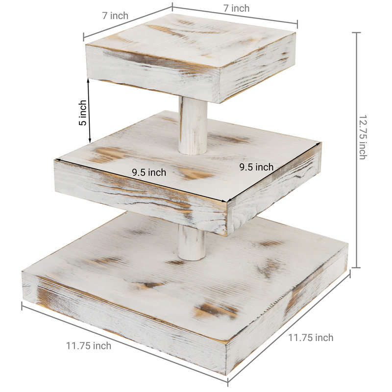 Friedlieb 3 Tier Wood Tiered Stand