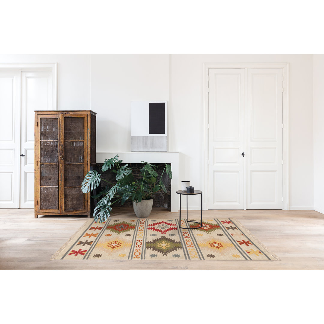 Shuler Ikat Hand Woven 23cm X 160cm Area Rug