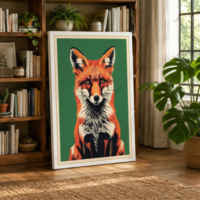 Fox Gaze Modern - Wrapped Canvas