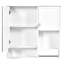 Armoire de salle de bain avec miroir et porte-serviettes - option de rangement pratique 29 po x 28 po pour ranger les articles essentiels-1113535158