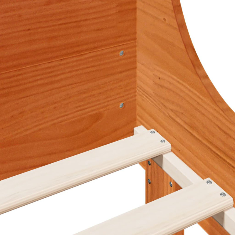 Columbus Bed, Wax brown, 200 x 200cm