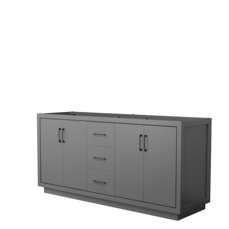 Base de meuble-lavabo simple 29,25 po Icon, Gris foncé