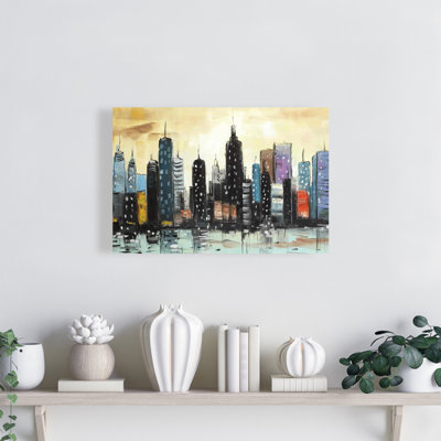 " Skyline On Abstract Cityscape "