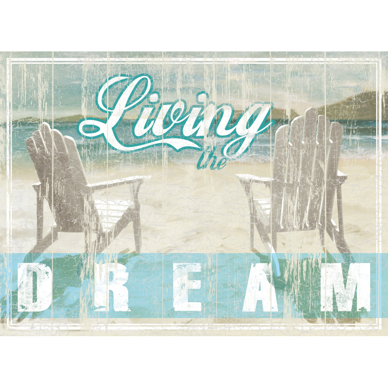 Living The Adir Chairs - Wrapped Canvas Print, 81cm H x 122cm W x 3.8cm D