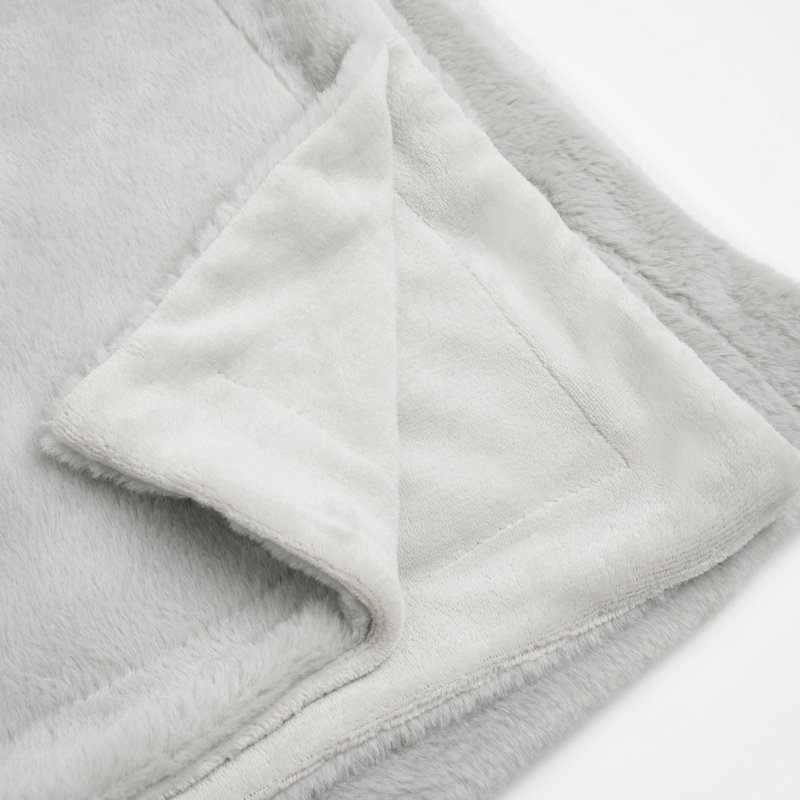 Raynette Throw Blanket, W125 x L150cm, Silver