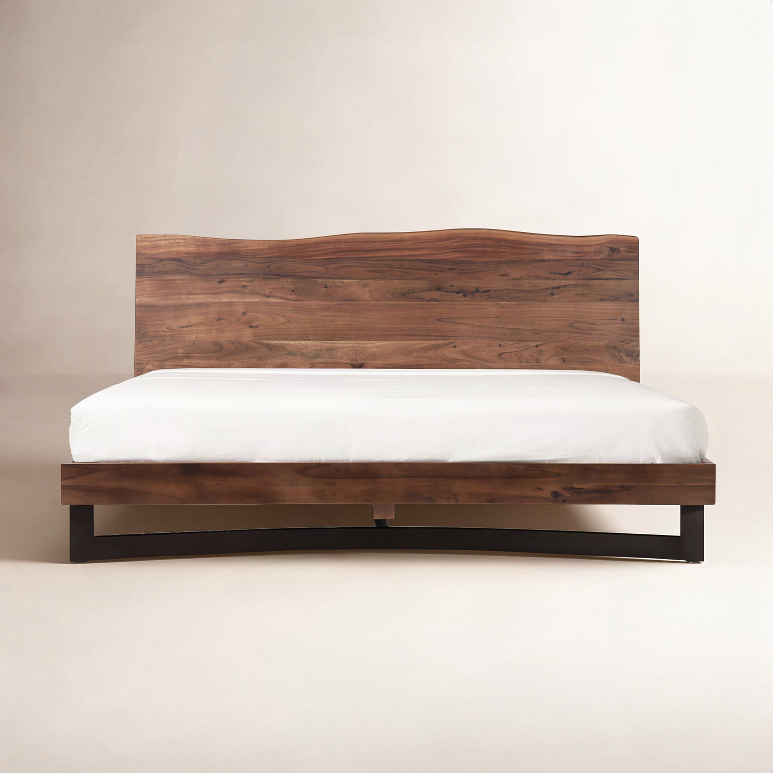 Burnell Solid Wood Bed, King