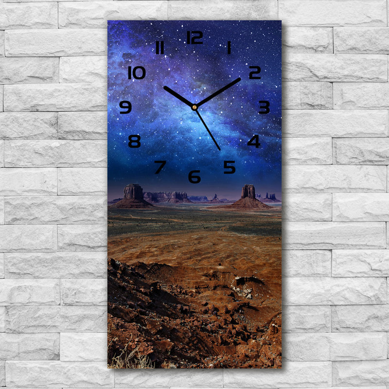 Jayloni Glass Wall Clock, Black