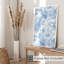 Motif floral de fleurs bleues à motif de chalet-2082216893