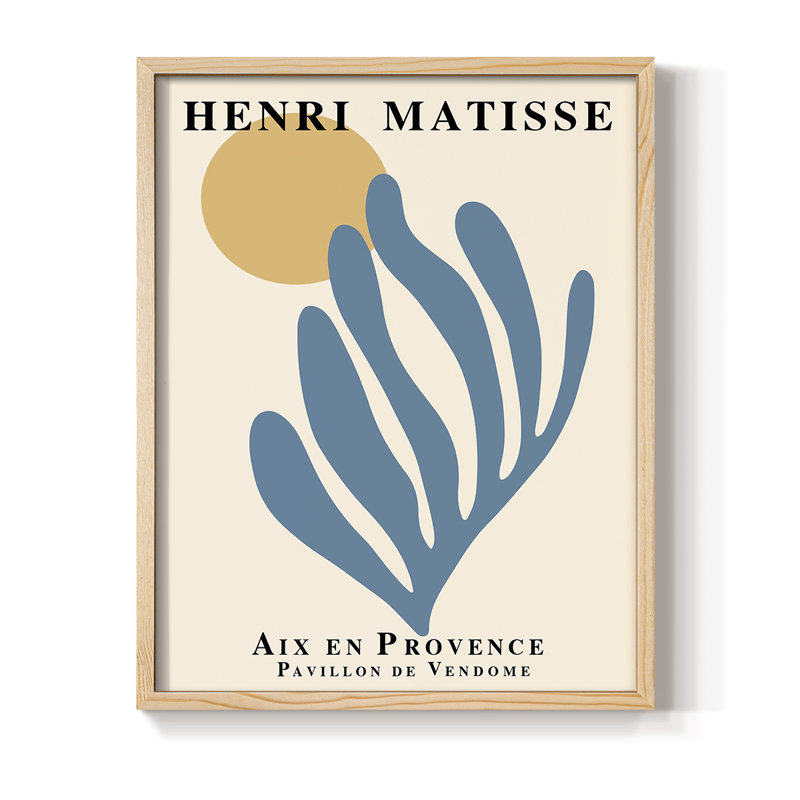 Matisse XCI, reproduction d'art encadrée - bois massif