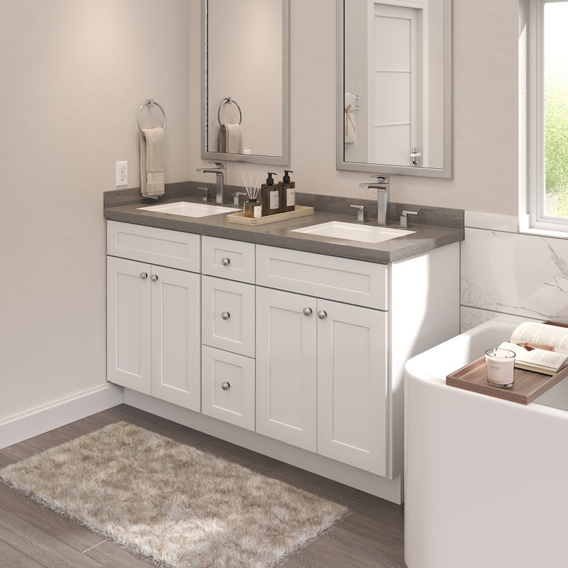 Armoire de salle de bain à un tiroir Furinno Shaker