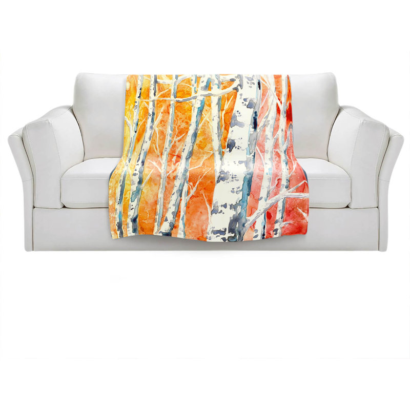 Hand Woven Throw Blanket, 51" x 60"