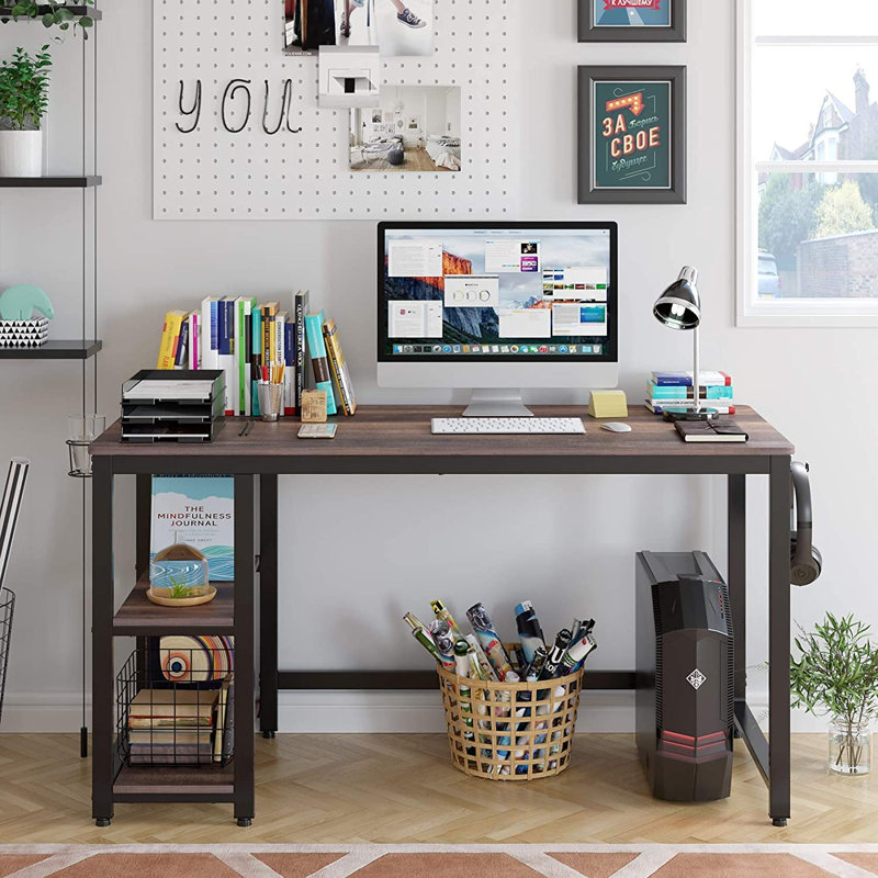 Writing Desk, Dark Brown/Black