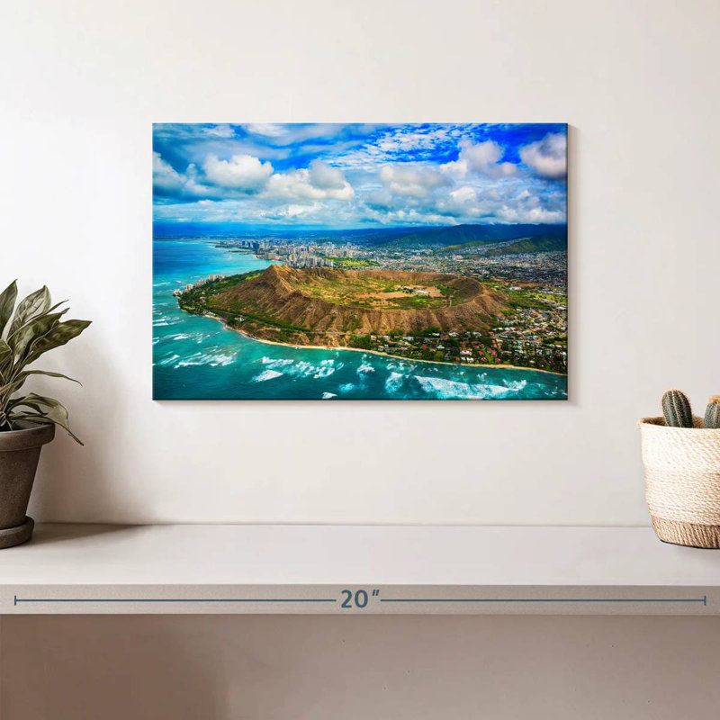 Gillard Diamond Head Hawaii, H 8 po x l 12 po