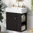 Floating Bathroom Vanity with Ceramic Basin and Right side storage-1884456039