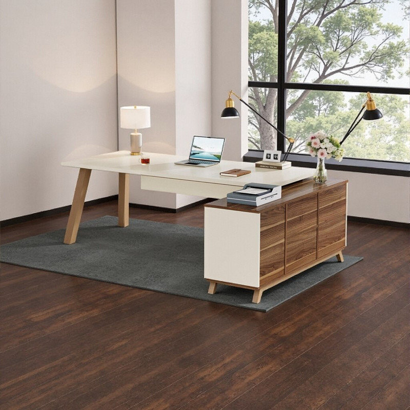 L-Shaped Executive Desk