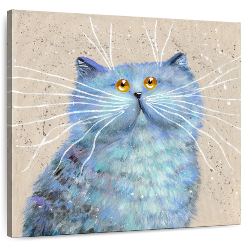 Brampt Blue Kitty, 39" H x 39" W