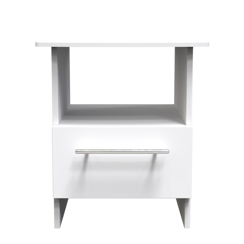 Beyhan End Table, White