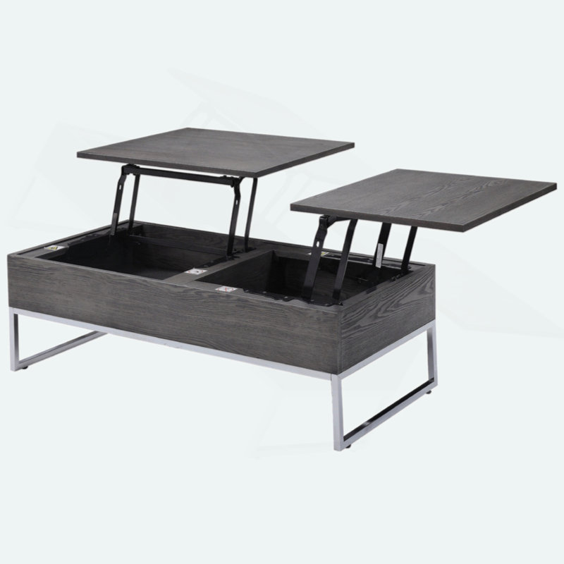 Table basse rectangulaire avec plateau relevable