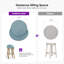 Tabouret de bar et tabouret de bar surdimensionné à dossier bas en rotin pourpre PURPLE LEAF-1760708132-1760708133