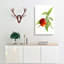 Vintage Peach Illustration of a Nectarine - Wrapped Canvas-55303899