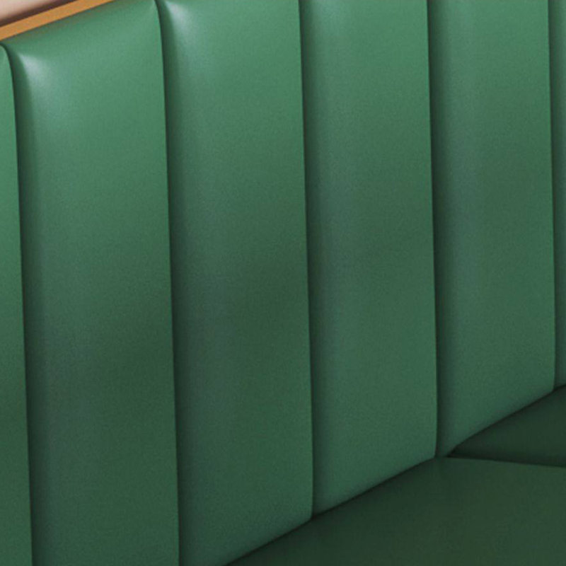 Banquette moderne en similicuir vert