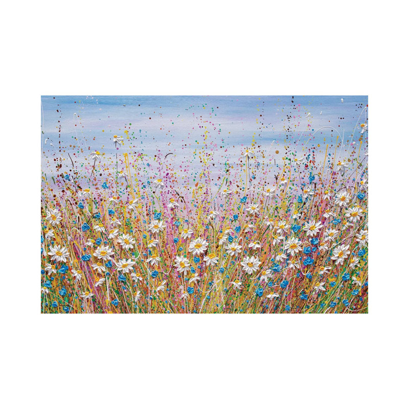 Summer Daisy Field- Gallery-Wrapped Canvas Giclée
