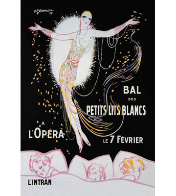 "dance of the little white lights" par charles gesmar, impression non encadrée