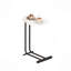 Canapé en C et table de chevet avec structure en bois et métal-1095956551-1089023628