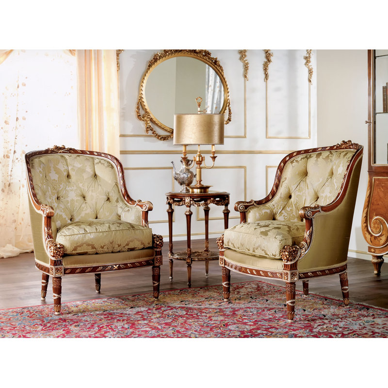 32" W Tufted Armchair