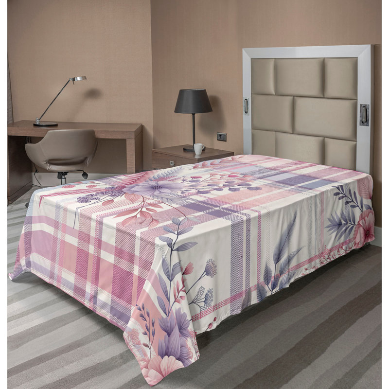 Polyester Striped Flat Sheet, Twin XL Flat Sheet
