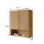 Armoire de salle de bain murale à rayures avec 2 portes-1154020607