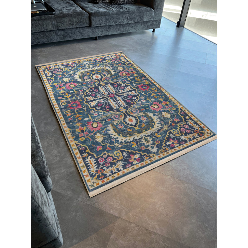 Tapis rectangulaire Bethesde, Tapis de couloir 3 pi 4 po x 8 pi 3 po
