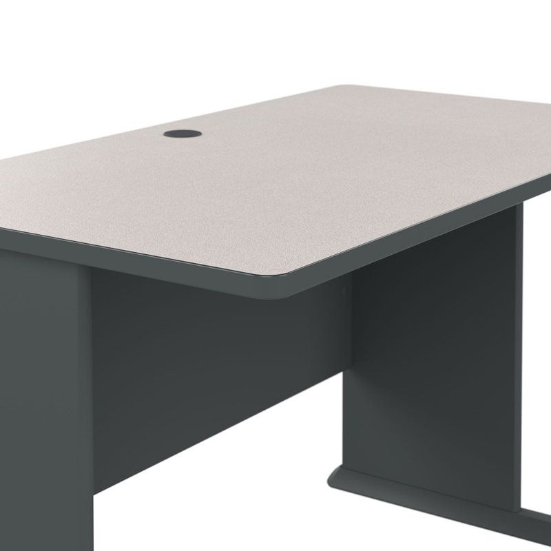 Bureau Series, Blanc spectre / ardoise, H 30 po x l 48 po x P 27 po