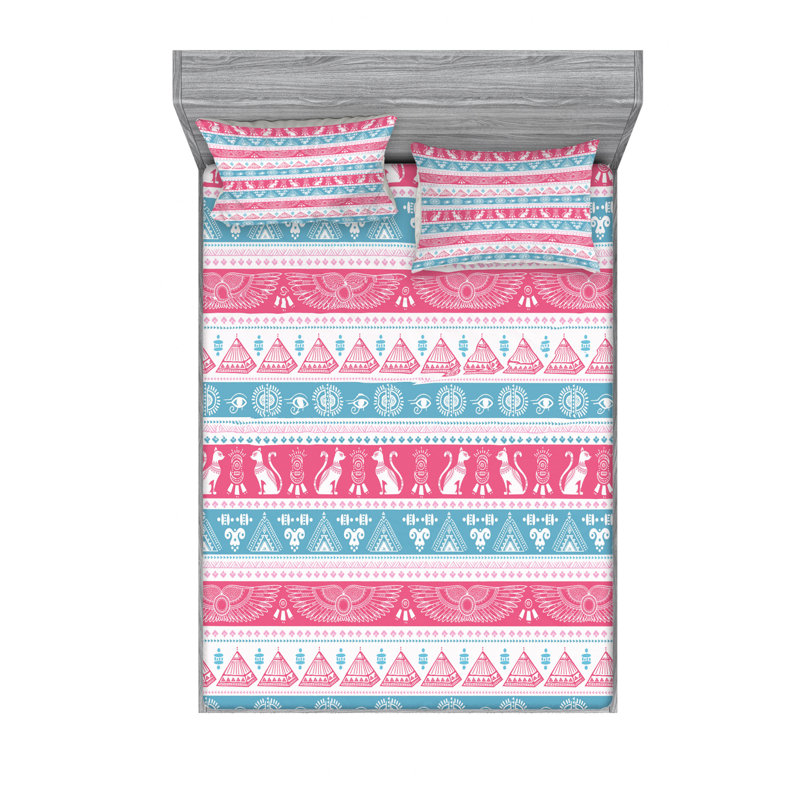 Ensemble de draps égyptien, Ensemble de drap pour grand lit avec drap-housse