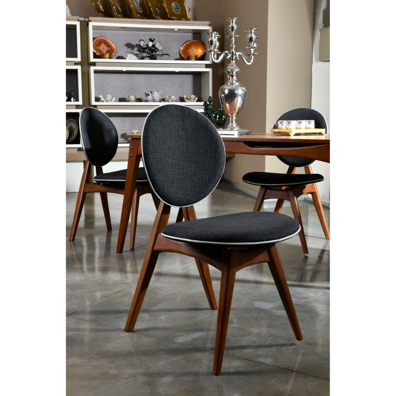 Cloud 4 - Person Dining Set, Walnut/Anthracite