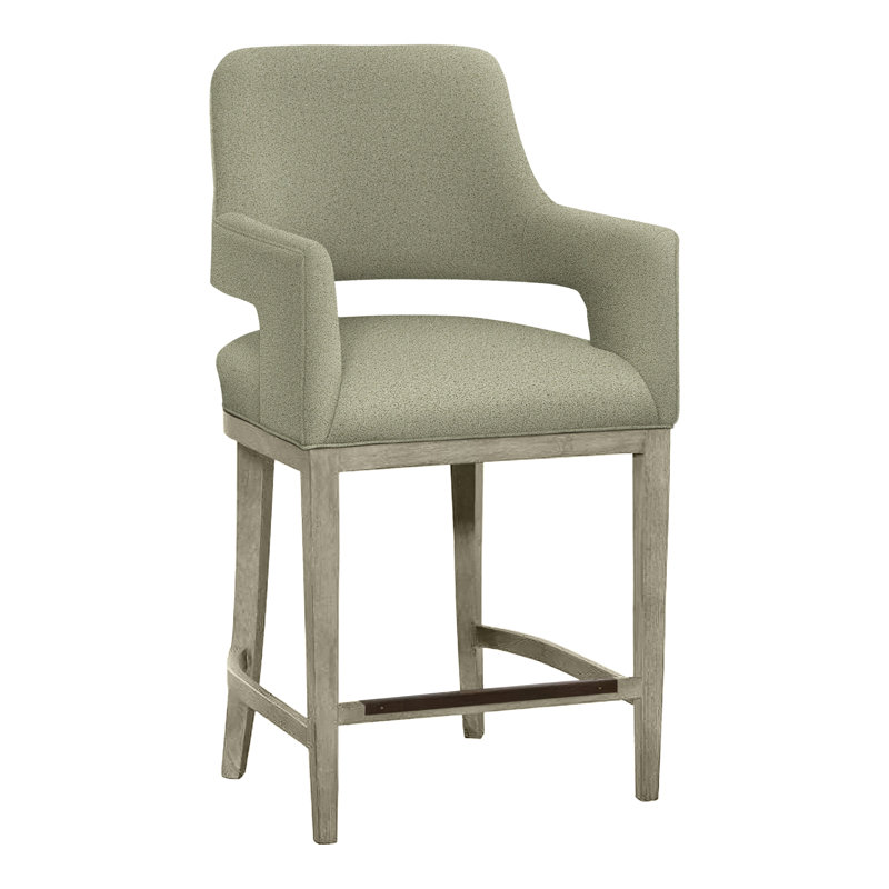 Tabouret de bar et de comptoir Josie, Amande chamois, Perigold Pierson sauge