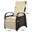 Fauteuil inclinable Home Garden avec dossier réglable et coussin amovible moderne tissé à la main