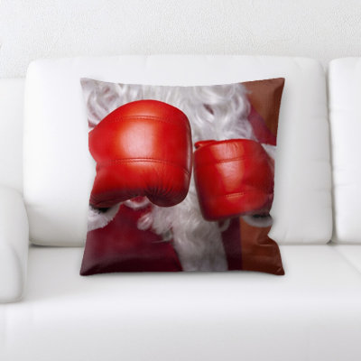 Conanso Santa Claus Boxing Gloves Throw Pillow
