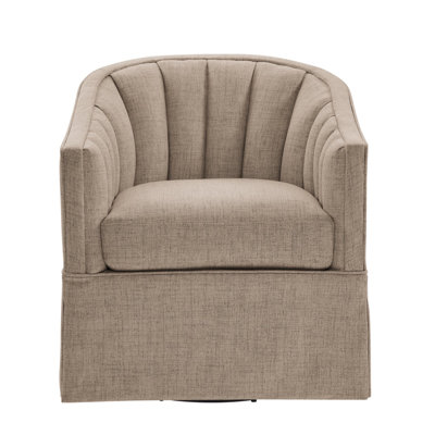Milnor Sanibel Skirted Swivel Accent Chair
