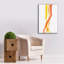  «Ribboned 4» par Alicia Ludwig, art mural sur toile, 26 po x 40 po