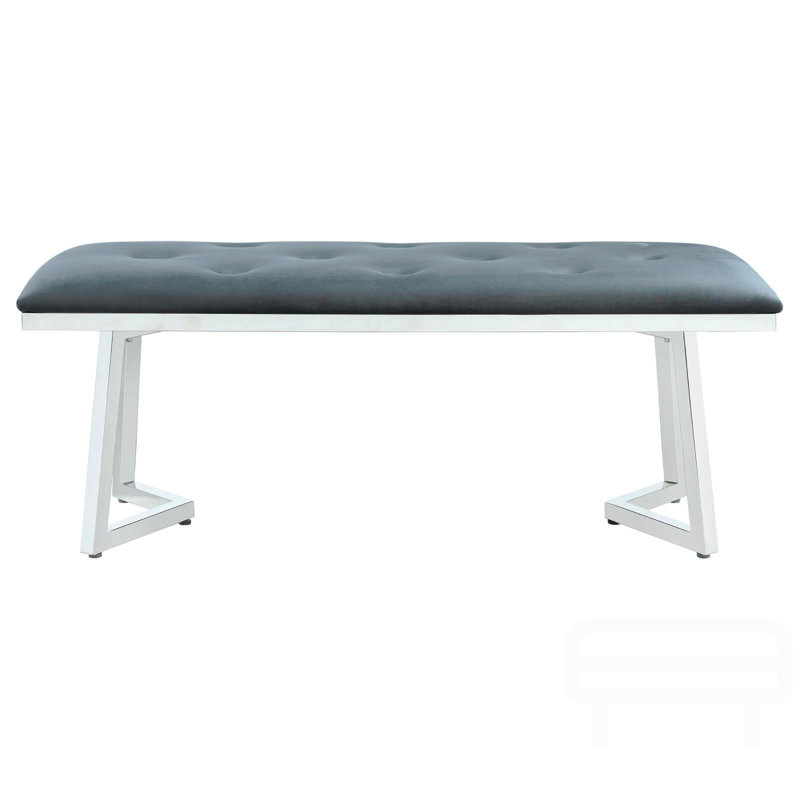 Banc rembourré et capitonné