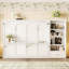 Grand lit escamotable avec compartiments de rangement à hauteur réglable et tablette, cadre de lit mural avec 1 tiroir, lit plateforme pliable multifonctionnel pour chambre à coucher, chambre d'amis-133422682